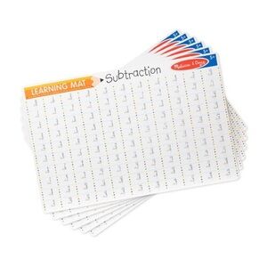 Melissa & Doug Colorful Subtraction Mat: BUNDLE OF 4